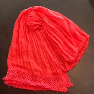 Lands End Salmon Pink scarf/wrap